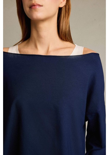 Regular Fit Kayık Yaka Modal Sweatshirt G3333AX25WN indirimleri