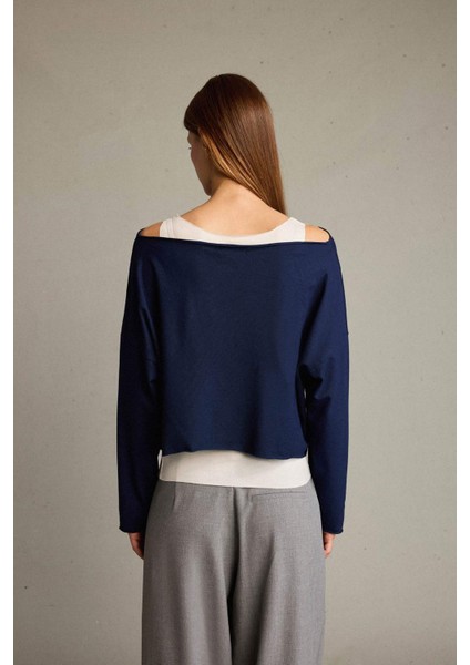 Regular Fit Kayık Yaka Modal Sweatshirt G3333AX25WN