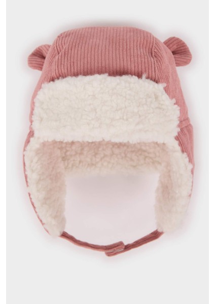 Kız Bebek Fitilli Kadife Hunter Şapka F0026A525WN