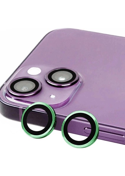 iPhone 15 Raze Metal Kamera Lens - YEŞIL-(5796)
