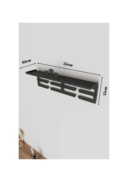Kupa Raflı Madalya Askılığı Kupa Tasarımlı Metal Madalya Askısı ve Kupa Standı 15X35X10 cm indirimleri