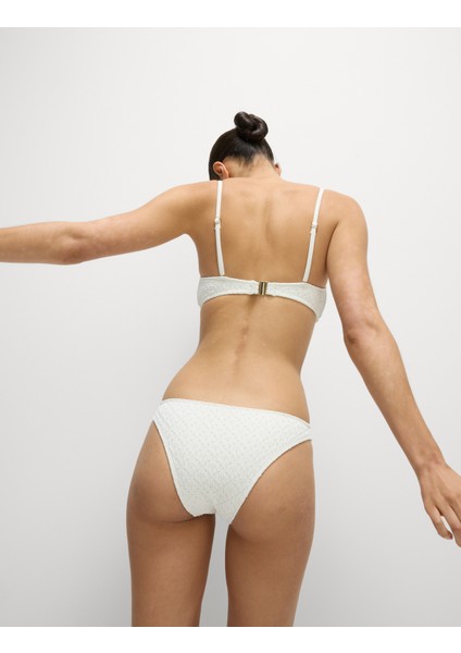 Dantel Detaylı Yüksek Bel Bikini Altı
