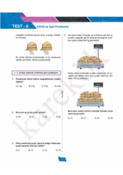 8. Sınıf LGS Matematik Soru Bankası Ciltsiz 352 Sayfa Eğitim Seti Karekök Yayıncılık fiyatları