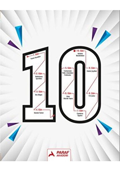 TYT Dil Bilgisi 10 Günde Temel Atma Eğitim Kitabı 264 Sayfa Normal Boyut Paraf Yayınları fiyatları