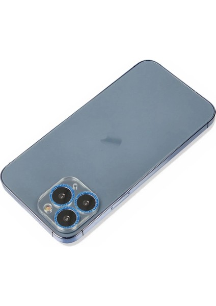 iPhone 11 Pro Max Shine Kamera Lens Koruma Cam - MAVI-(5796)