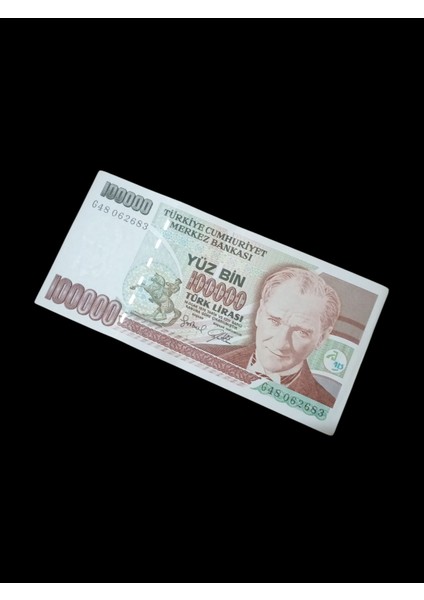 7. Emisyon G Serisi 100.000 Türk Lirası Kağıt Koleksiyon Para . Numismatik, Antikalar, Hobi Hediye