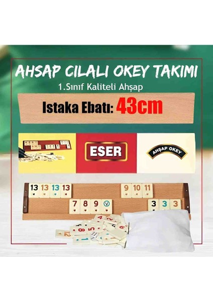 Özel Üretim Doğal Ahşap Okey Takımı & El Işçiliği Lüks Tasarım, Vıp Taşlar Premium Oyun Seti 💫 indirimleri