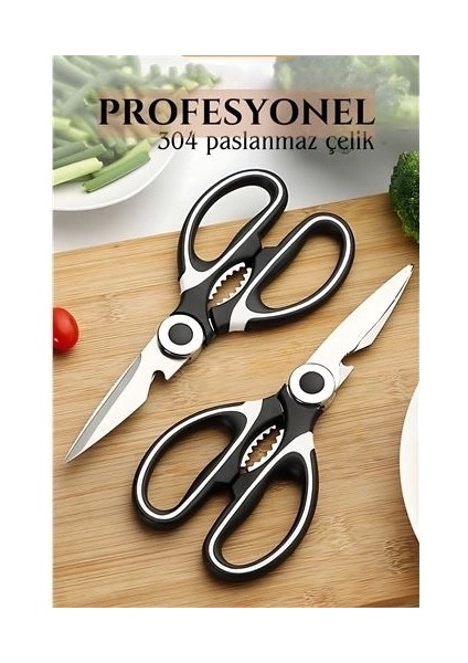 Tuk Makası Profesyonel 304 Çelik Mutfak Makası