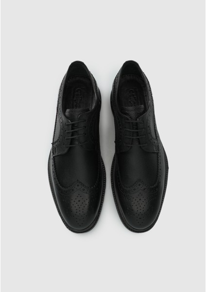 Siyah Deri Erkek Ayakkabı indirimleri