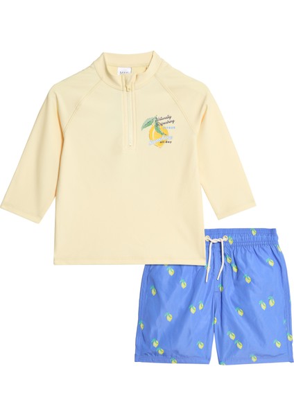 2’li Paket Limon Baskılı Uzun Kollu Mayo Takımı (2–8 Yaş) fiyatları