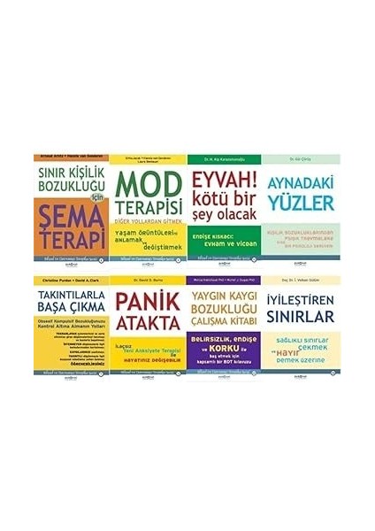 Bireysel Gelisim ,psikoloji ,terapi 8 Kutuphanelik Set Kitap