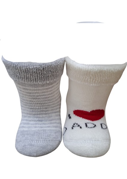 OKAYRO Organic %100 Organik Pamuk Havlu Örgü Bebek Çorap Seti | Hediye Kutulu Yenidoğan 6’lı | Baby Shower fırsatları