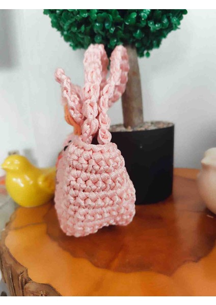El Yapımı Pembe Örgü Tavşan Çanta – Çocuklar ve Kadınlar Için Sevimli Örgü El Çantası modelleri