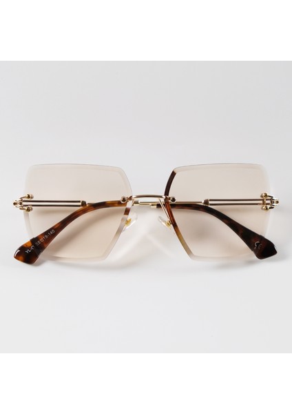 Baba Fiyatlar Kare Kristal Turuncu Güneş Gözlüğü