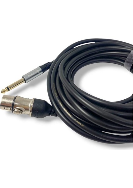 Xlr Dişi-6.3mm Gitar Erkek Jaklı Kablo 5metre