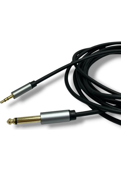 1.5metre 6.3mm Mono - 3.5mm Stereo Kablo