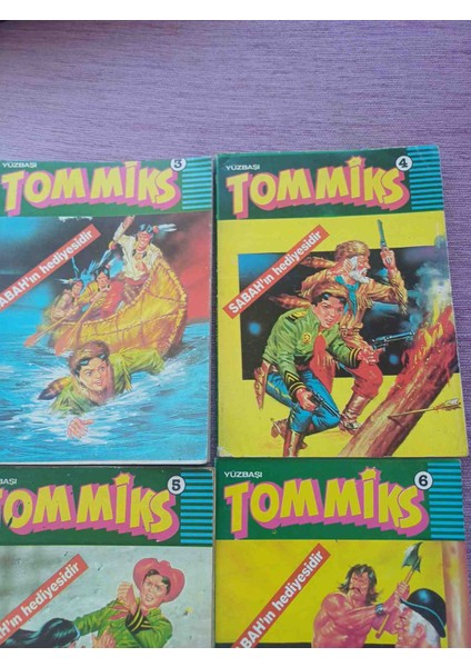 Tommıks 3-4-5-6 Nolu Sabah Ekı Cıltler Sabah Eki Her Cilt 98 Sayfa Cok Temiz Kondisyonda fiyatları