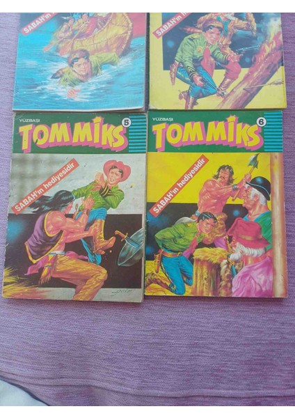 Tommıks 3-4-5-6 Nolu Sabah Ekı Cıltler Sabah Eki Her Cilt 98 Sayfa Cok Temiz Kondisyonda modelleri