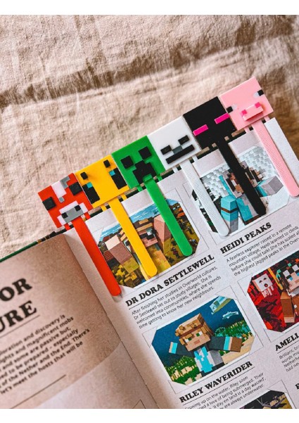 Minecraft Temalı Kitap Ayracı-6'lı Set