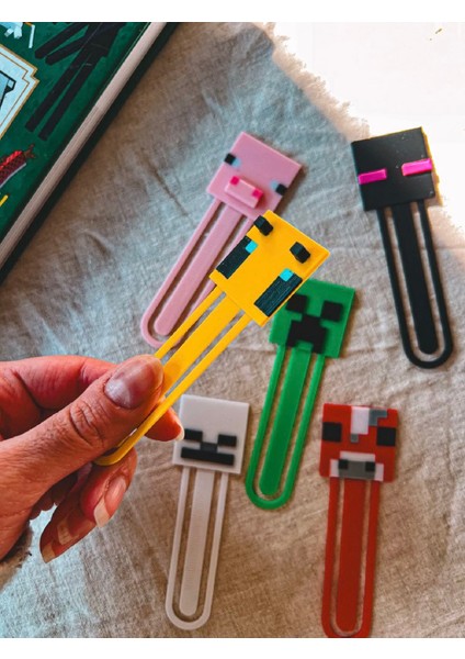 Minecraft Temalı Kitap Ayracı-6'lı Set fiyatları