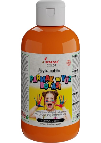 Rose Turuncu Parmak Boyası 250 gr