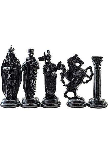 Büyük Boy Metal Osmanlı-Bizans Satranç Tk. Antik ve Mermer Desenli Sandıklı Mdf TAHTASI(36X36 Cm.) modelleri