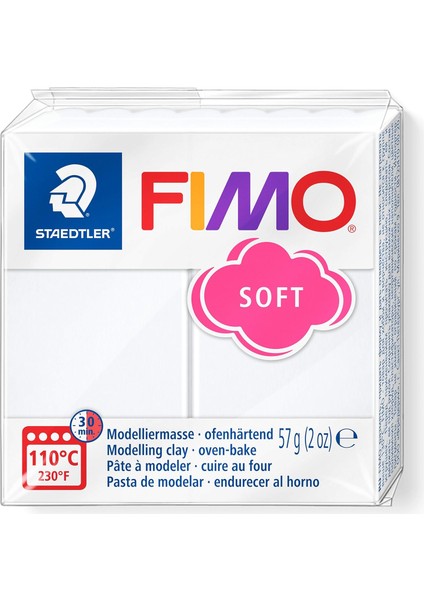 Fimo 80200 Soft Modelleme Kili 57 gr Beyaz