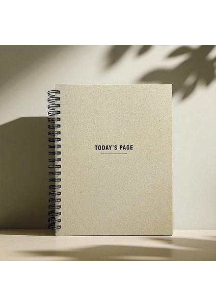 Tanıtım Tarihsiz 6 Aylık Günlük Planlayıcı | Spiralli Sert Kapaklı Organizer Not Defteri | 204 Sayfa | 22 x 28,5 cm