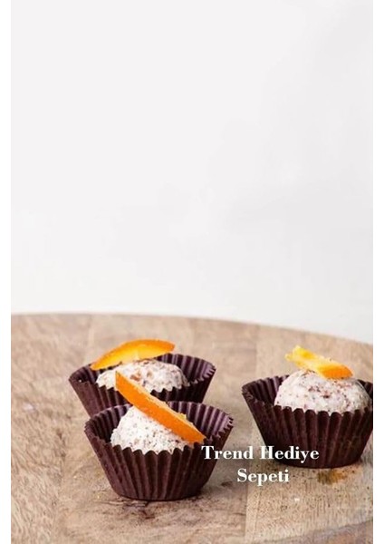 Hediye Sepeti Takribi 200 Adet Mini Boy Kahverengi Truff Çikolata Kağıdı, Lokum Kağıdı, Muffin Kek Kalıbı 30X20 mm Doğum Günü Parti Dekorasyonu Için modelleri