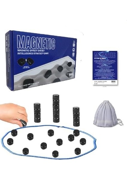 Keyifli Manyetik Taş Oyunu - Manyetik Satranç Oyunu, Mıknatıslı Taş Oyunu, Eğitici Masa Oyunu, Konsantrasyon ve Mantıksal Düşünme Geliştirici, Ebeveyn-Çocuk Iletişimi, Seyahat Oyunu fiyatları