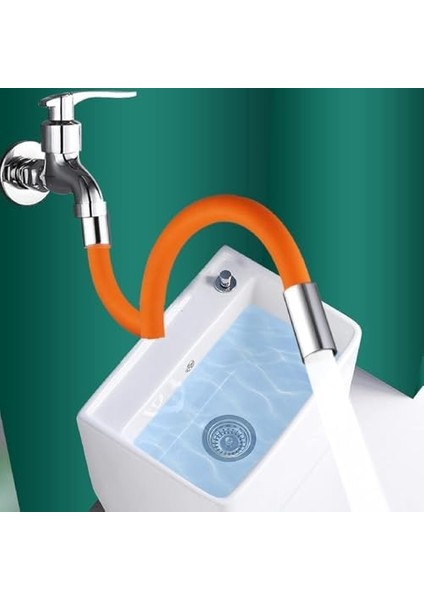 Esnek Musluk Uzatma Borusu - 30 cm | 360° Döner Başlıklı, Köpük Filtresi, Su Sıçratmaz | Kolay Kurulum | Mutfak, Banyo ve Duvar Muslukları Için Uyumlu | Yumuşak ve Dayanıklı Plastik modelleri