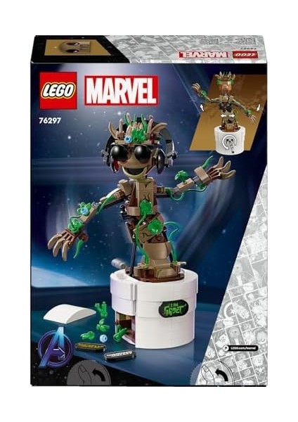 | Dans Eden Groot 76297 - 10 Yaş ve Üzeri Süper Kahraman Severler Için Hareketli Galaksinin Koruyucuları Karakteri Içeren Yaratıcı Oyuncak Model Yapım Seti (459 Parça) modelleri