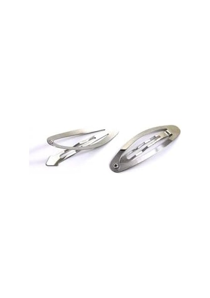 Metal Çıtçıt Toka (100 Adet) Gümüş Renk 6 cm modelleri