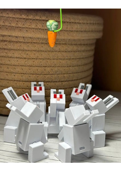 Minecraft Tavşan Figürü-Oynar Eklemli-1 Adet fırsatları