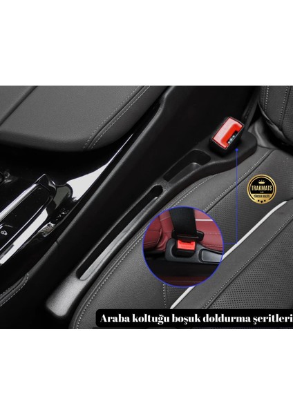 Land Rover Range Rover Evoque 2019-2020-2021-2022-2023-2024-2025 Araba Koltuk Arası Boşluk,doldurucu,organizer , Iki Adet Siyah Araç Içi,düzenleyici