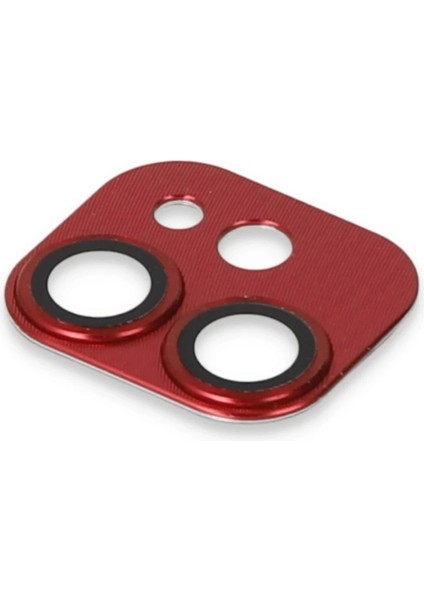 iPhone 11 Pers Alüminyum Kamera Lens - KIRMIZI-(5796) fiyatları
