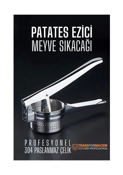 Patates Ezici Meyve Sıkacağı Sıkacağı Sebze Presi 304 Paslanmaz Çelik