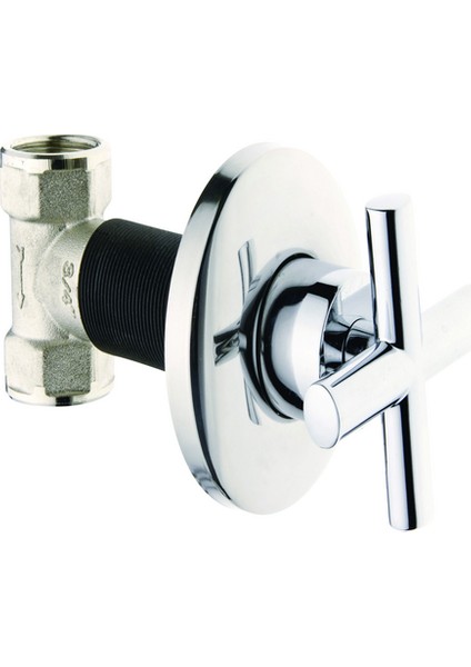 3/4 Yıldız Ankastre Vana Pirinç Vanalı