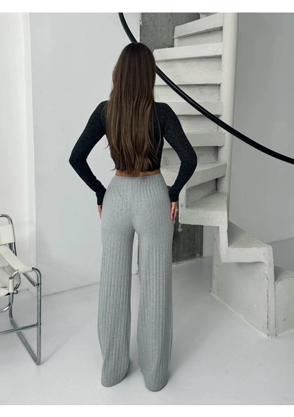 Fitilli Şardonlu Pantolon Gri A4058 fiyatları