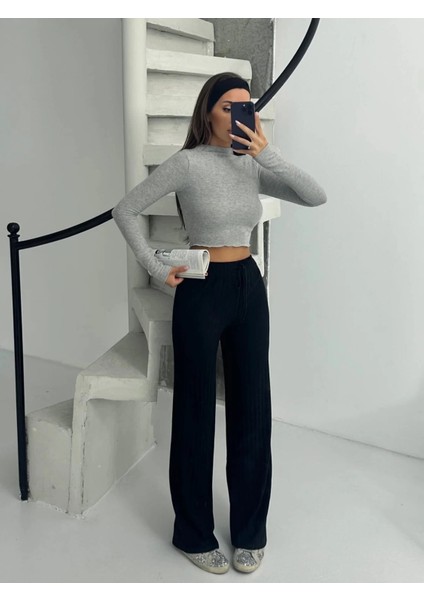 Fitilli Şardonlu Pantolon Siyah A4058 modelleri