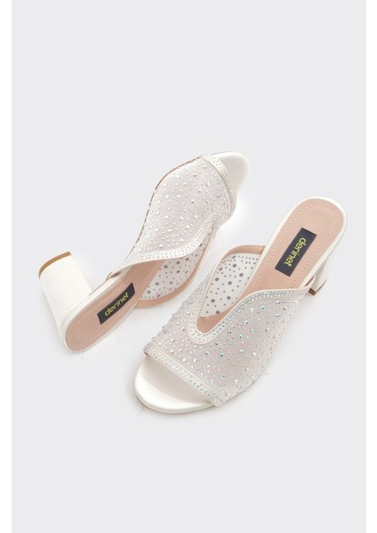 Taşlı Kadın Topuklu Abiye Terlik fırsatları