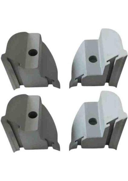 Cam Balkon Gold Sistem 90 Derece Gri Kapak Sağ-Sol Takım