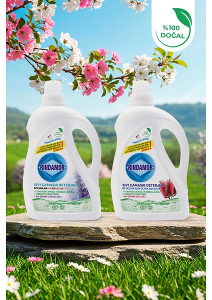 2li Çamaşır Seti-Tüm Renkler Lavanta ve Sadece Beyazlar Nioli-Kendinden Yumuşatıcılı