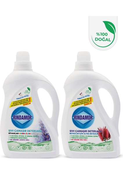 2li Çamaşır Seti-Tüm Renkler Lavanta ve Sadece Beyazlar Nioli-Kendinden Yumuşatıcılı modelleri