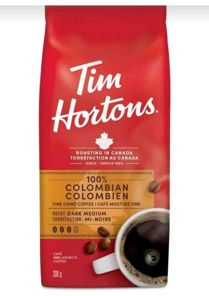 Tim Hortons Orijinal Kanada Orta Kavrulmuş Kahve Colombia