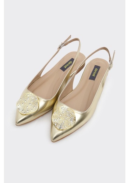 Taş Aksesuarlı Hakiki Deri Kadın Babet fiyatları