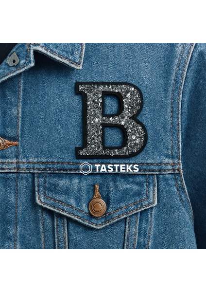 Taşlı Ütülenebilen Veya Sticker Olarak Kullanılabilen 6cm B Harfi fiyatları