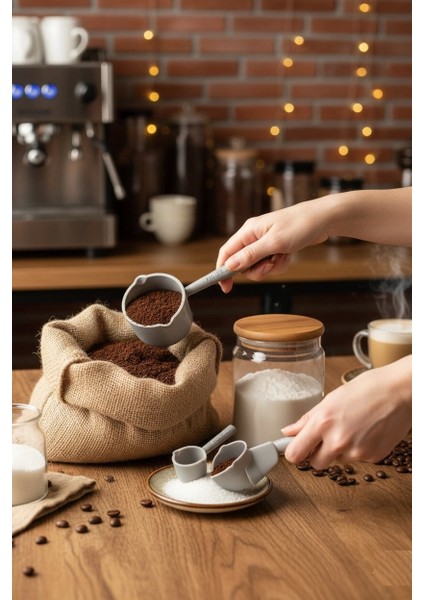 Ölçü Kaşığı Şeker Kahve Un Erzak Ölçü Kaşığı - 3 Lü Ölçü Kaşığı modelleri