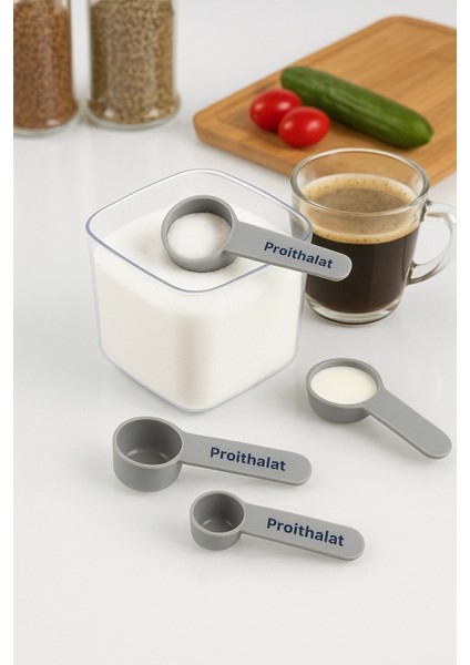 Ölçü Kaşığı Şeker Kahve Un Erzak Ölçü Kaşığı - 3 Lü Ölçü Kaşığı indirimleri