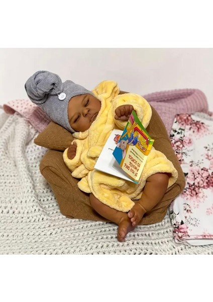 Vinil Bebek Gercekci Reborn Bebek 50 cm Tam Vucud Silikon Bebek